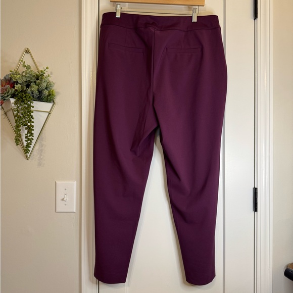 J.Jill Plum Purple Seamed Pull On Pant NWT - Picture 5 of 6